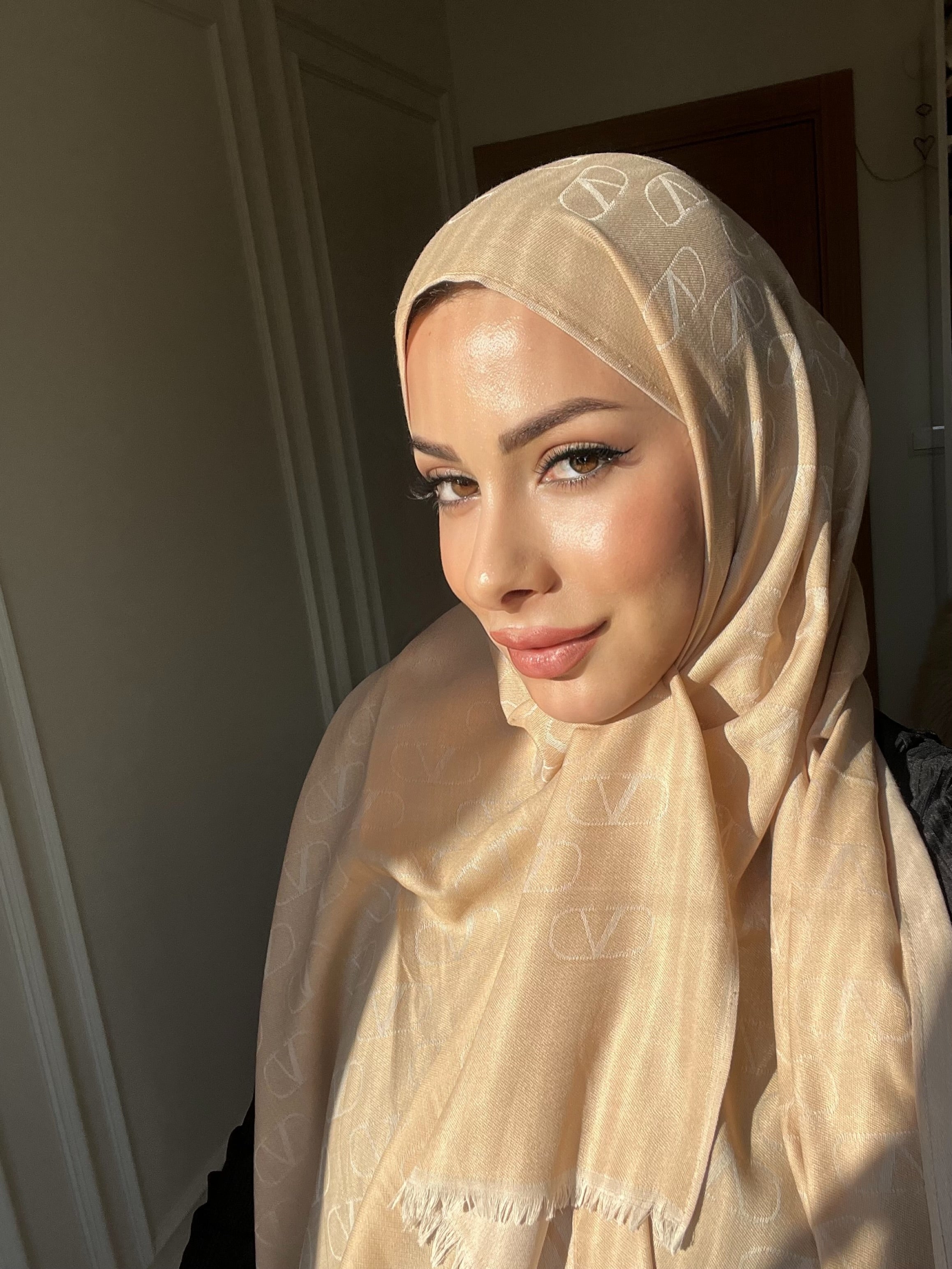 V Desen Yün İpek A Kalite Şal