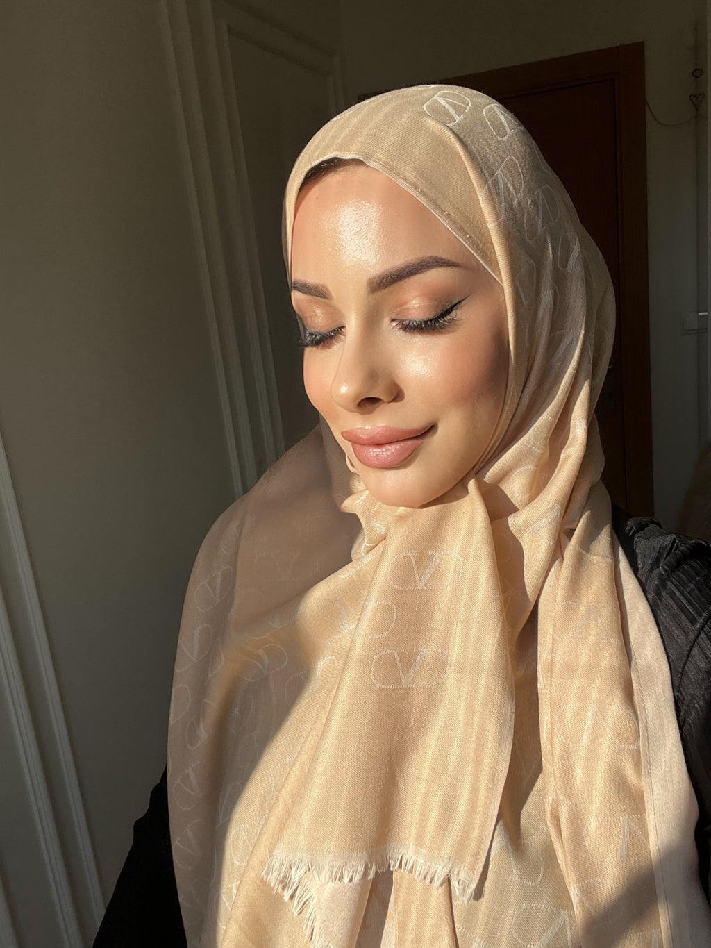 V Desen Yün İpek A Kalite Şal