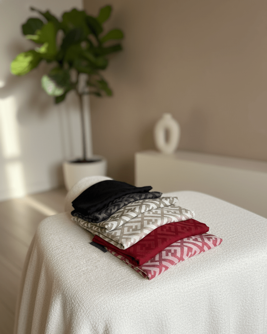 F Desen Yün İpek Şal - bybusgulce